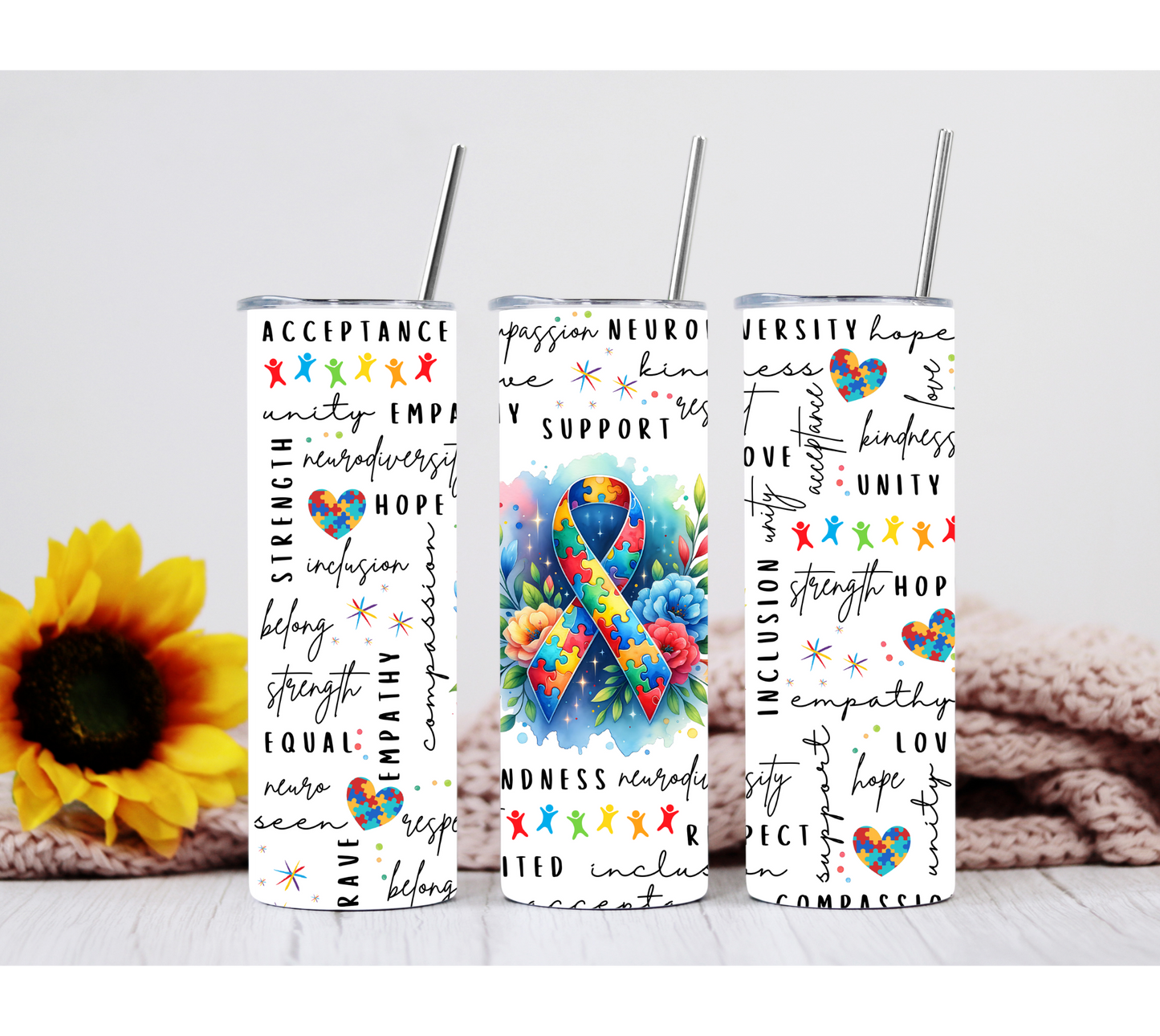 Autism Art 20oz Tumbler