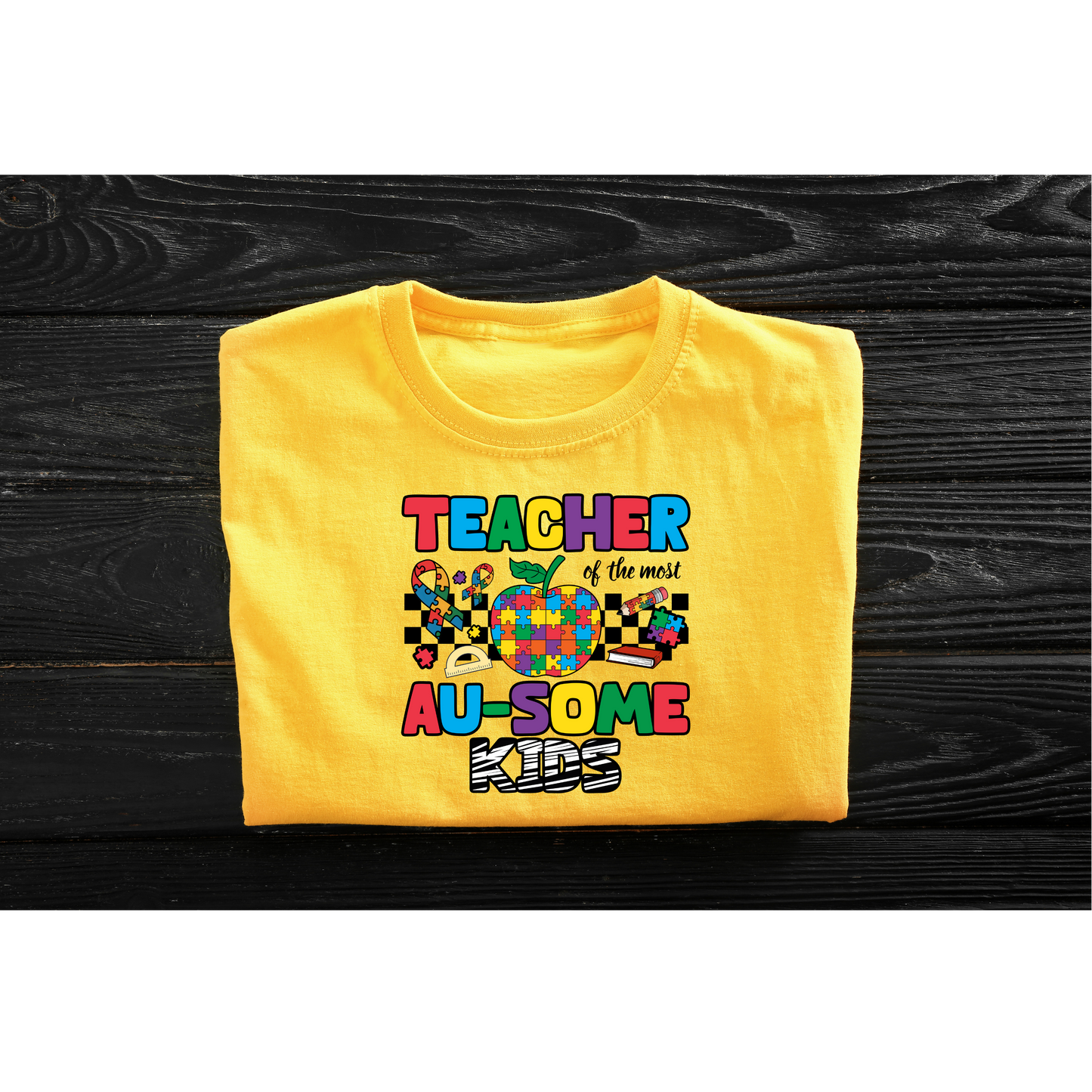 Teacher Of The Most Au-Some Kids- Autism Awareness T-Shirt