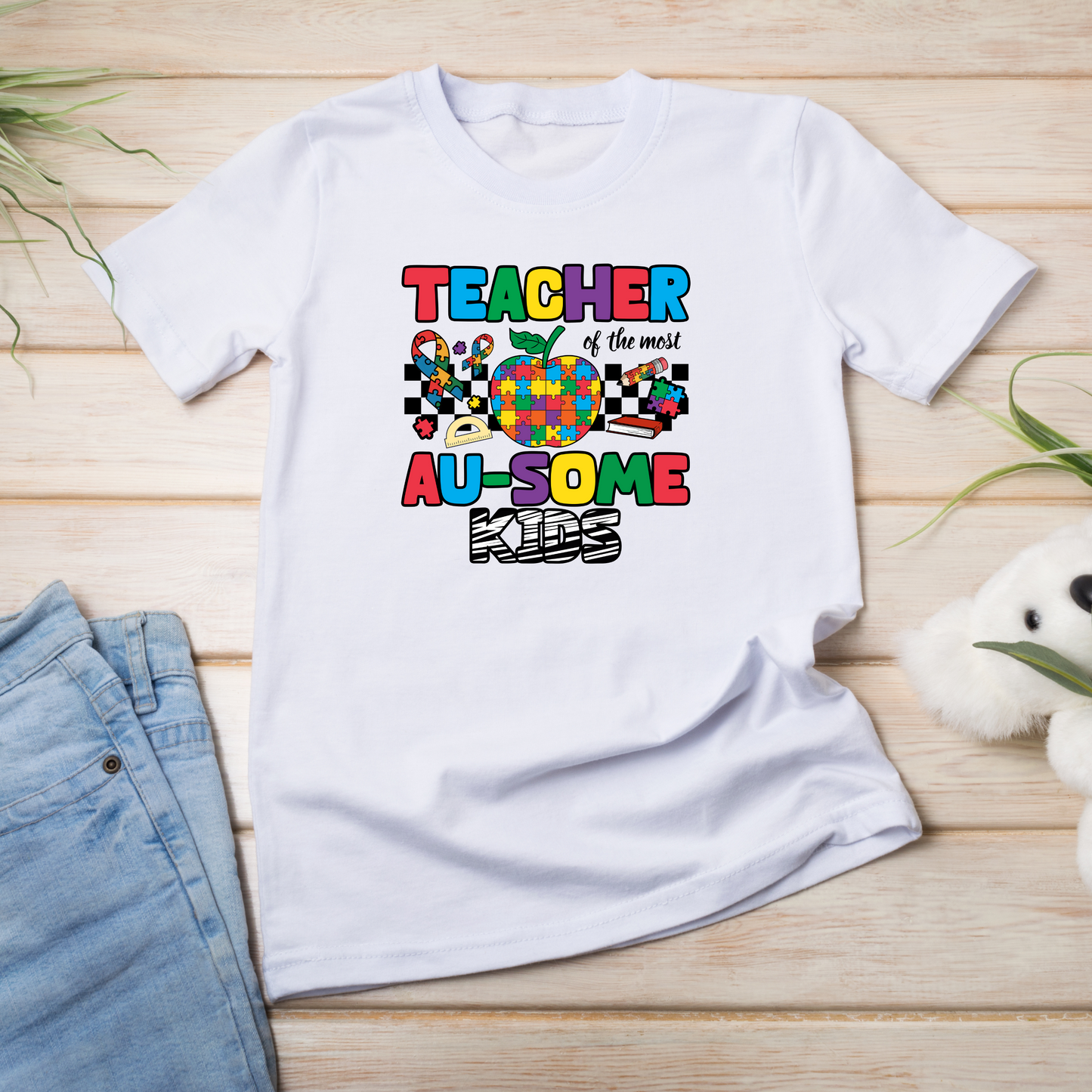 Teacher Of The Most Au-Some Kids- Autism Awareness T-Shirt