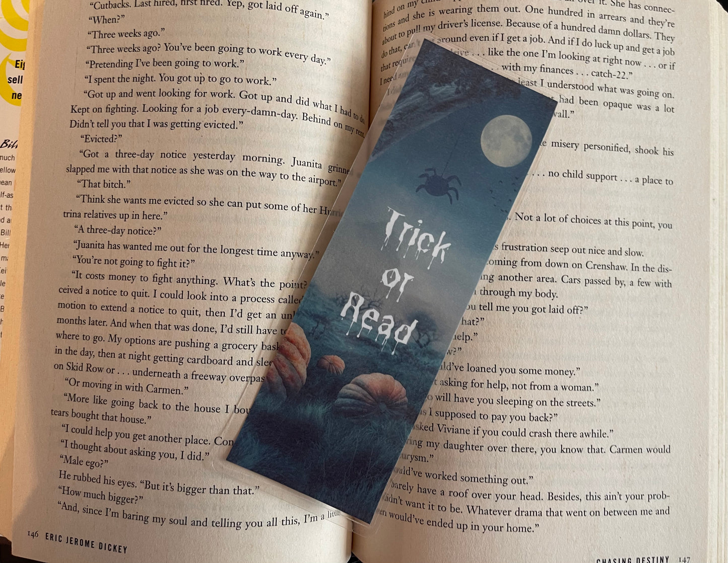Trick or Read - laminated bookmark