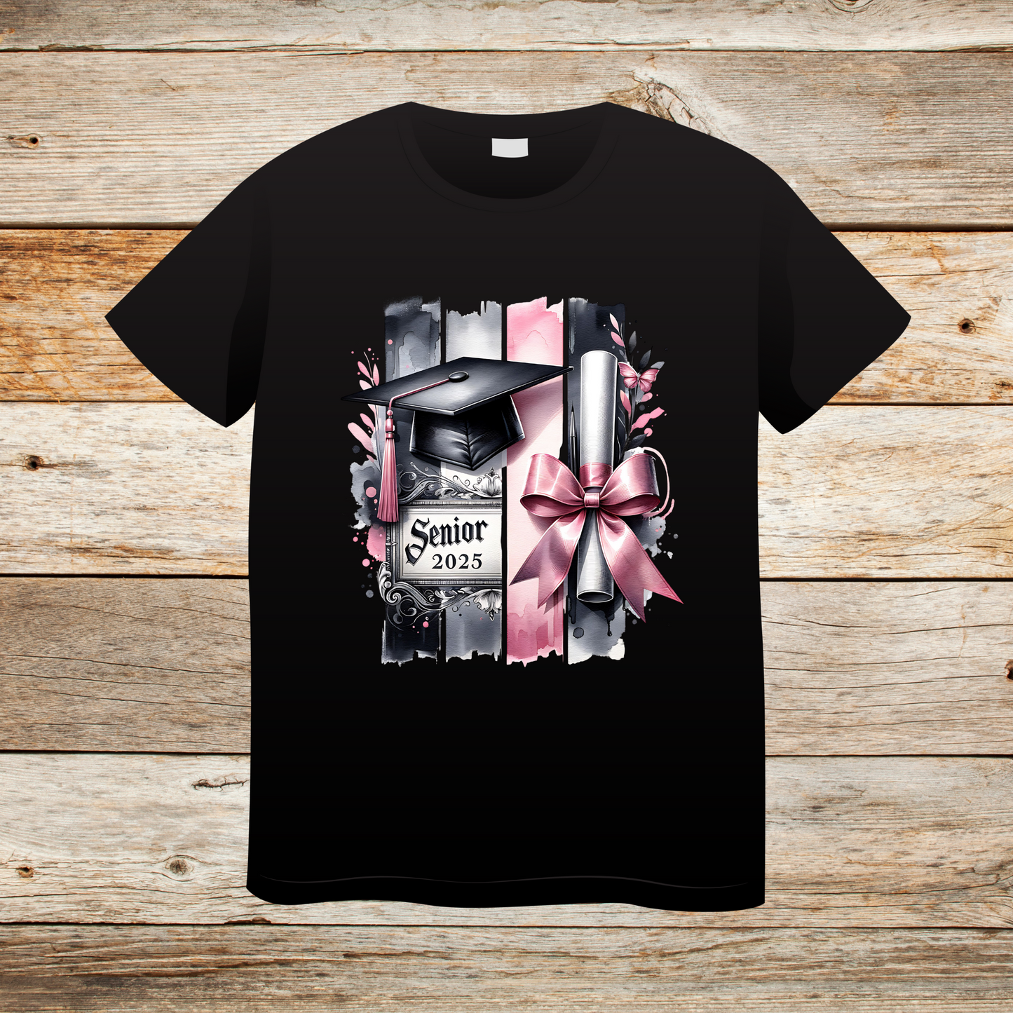 Diploma With Bow 2025 Grad T-Shirt