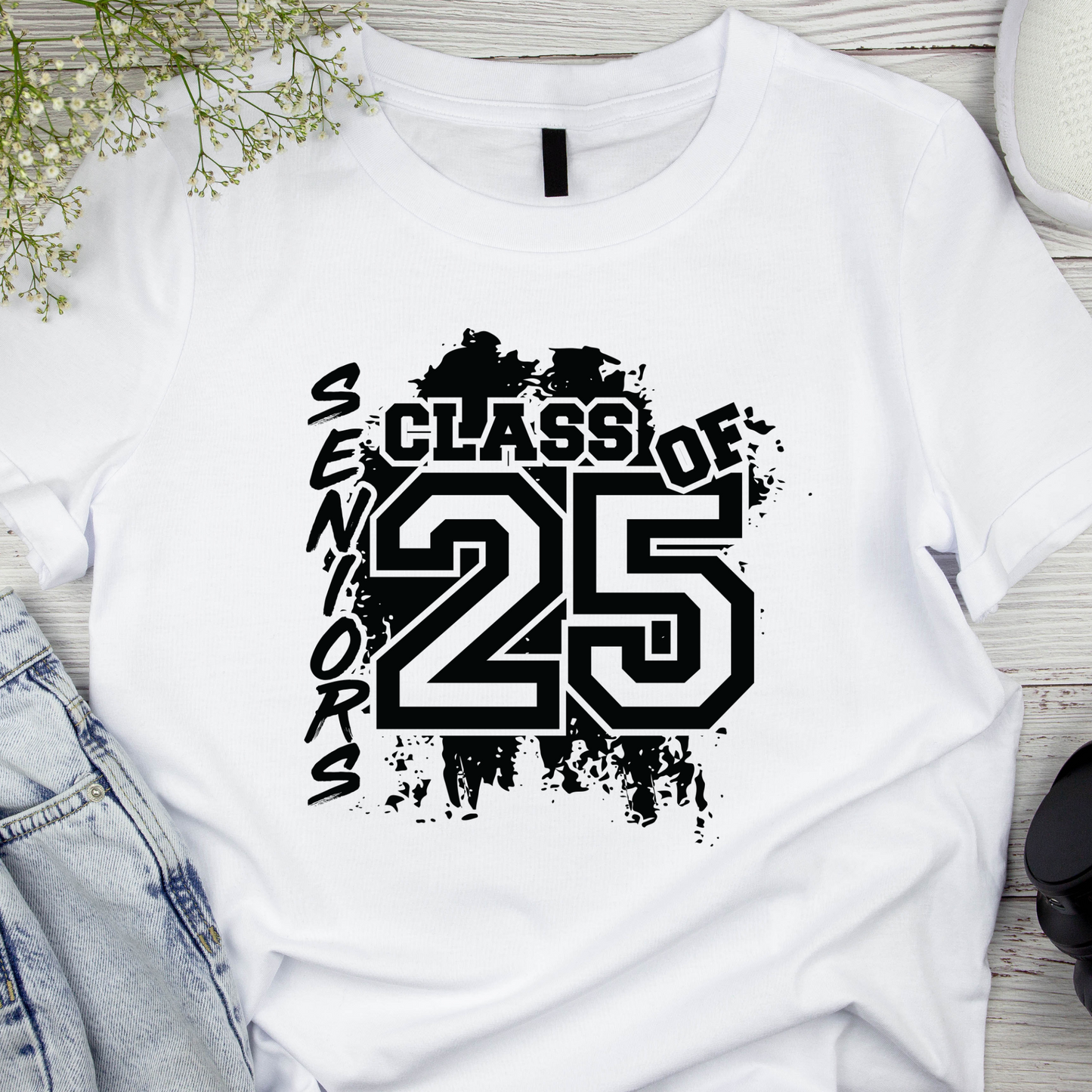 Distressed 2025 Grad T-Shirt