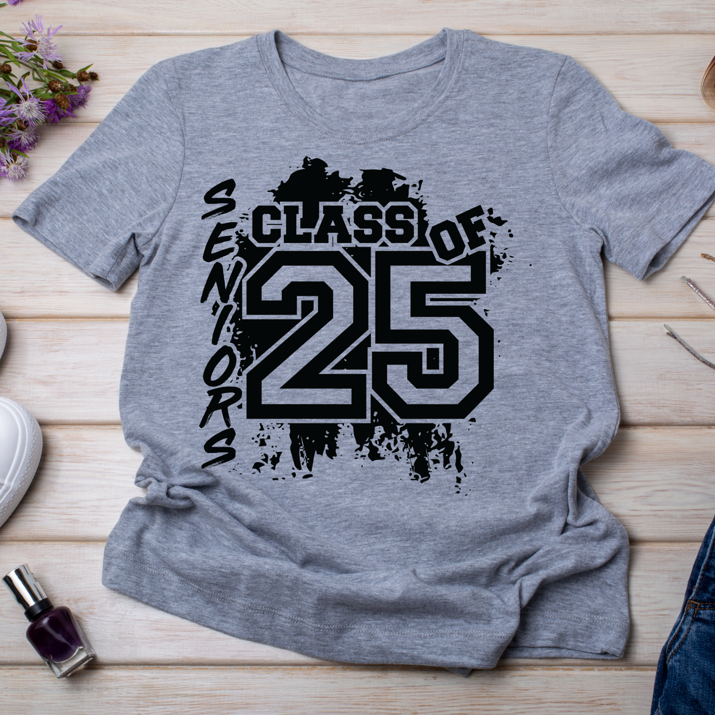 Distressed 2025 Grad T-Shirt
