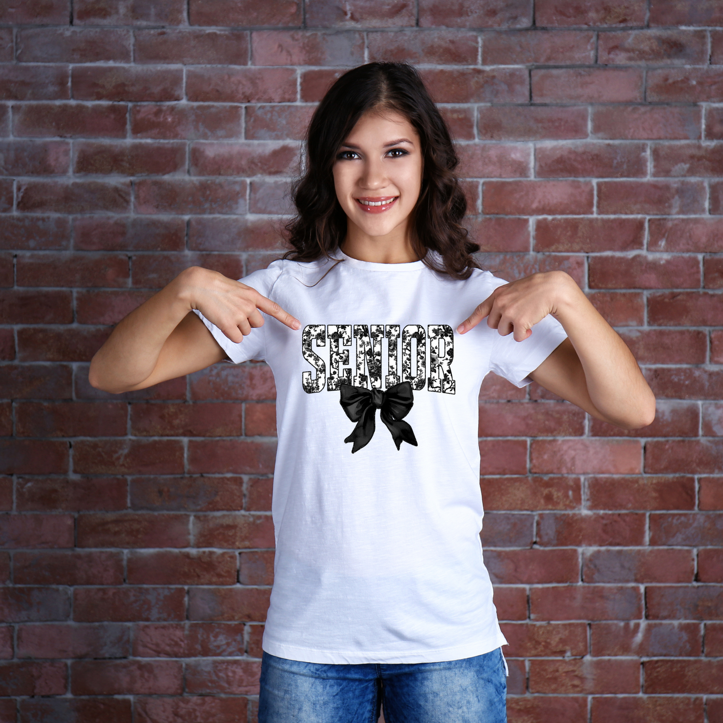 Class of 2025 Black Bow T-Shirt