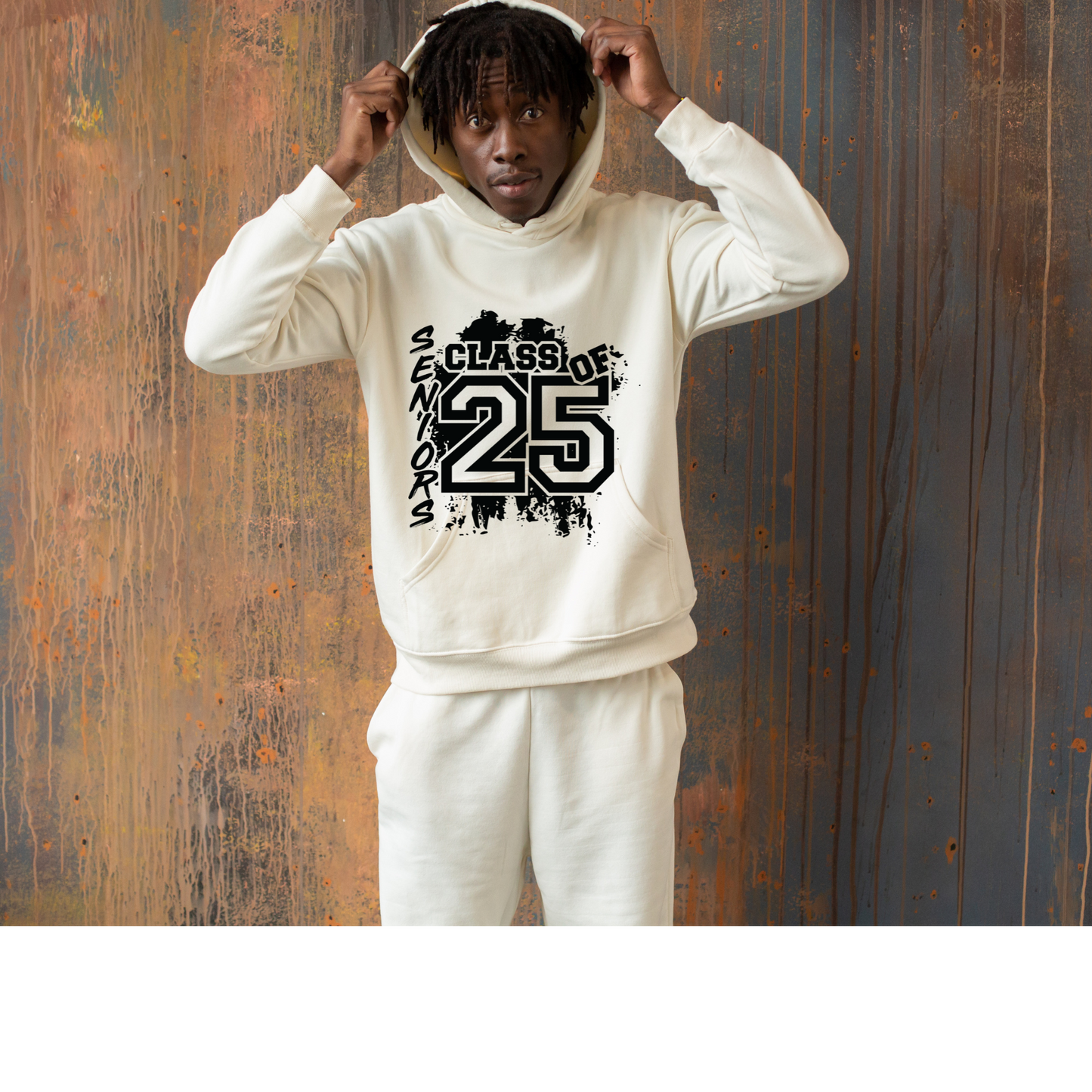 Distressed 2025 Grad Hoodie