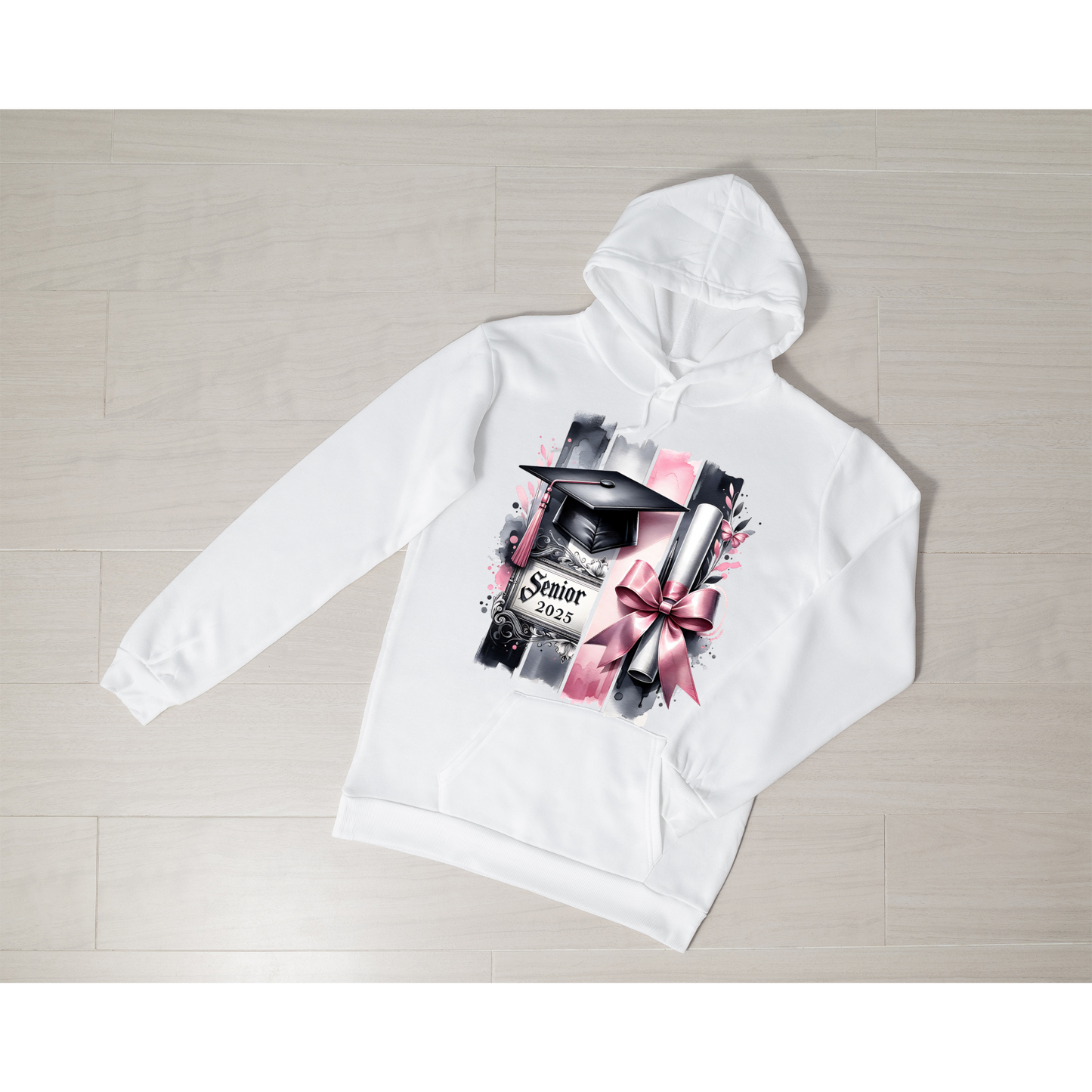 Diploma With Bow 2025 Grad Hoodie