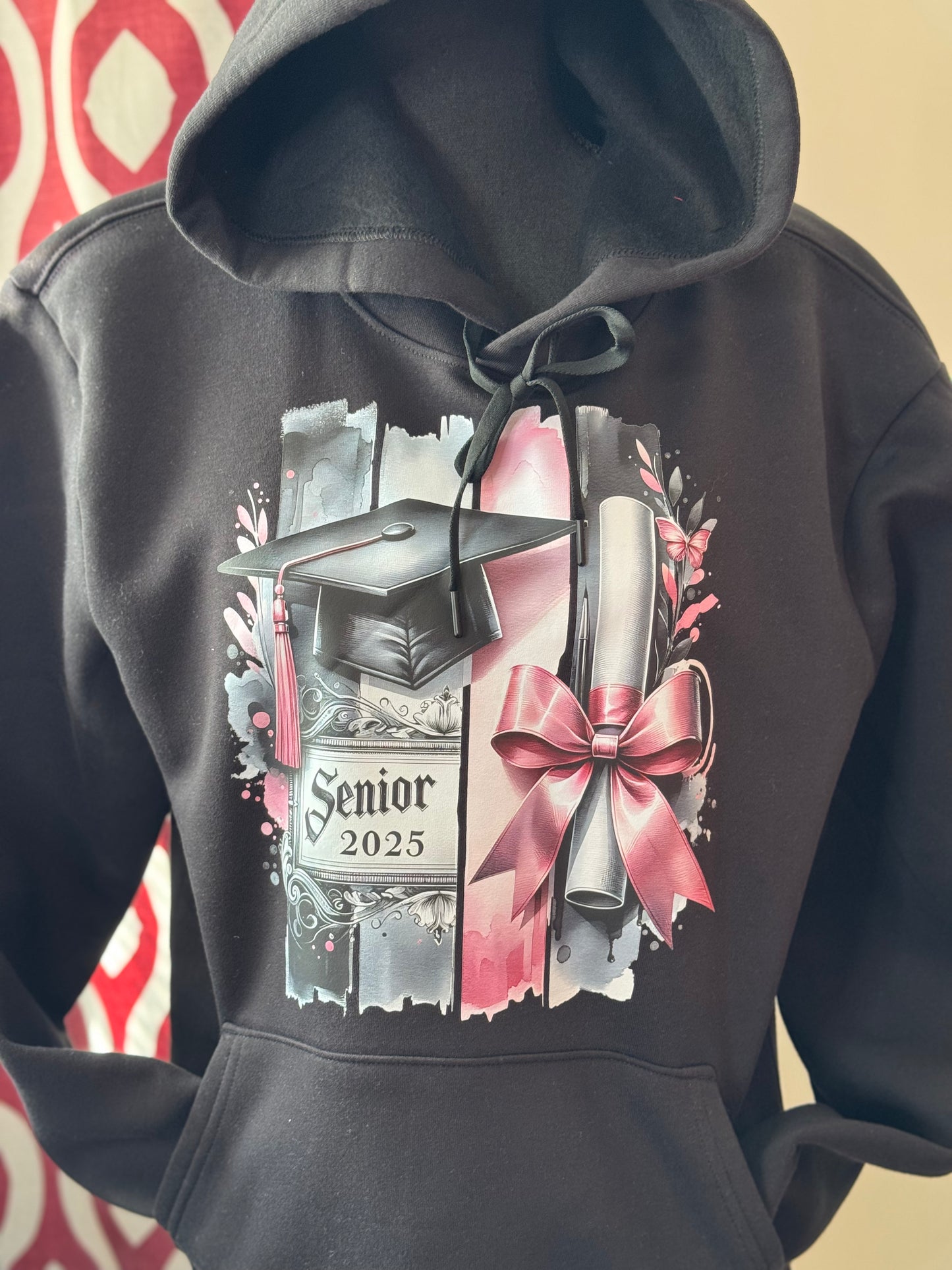 Diploma With Bow 2025 Grad Hoodie