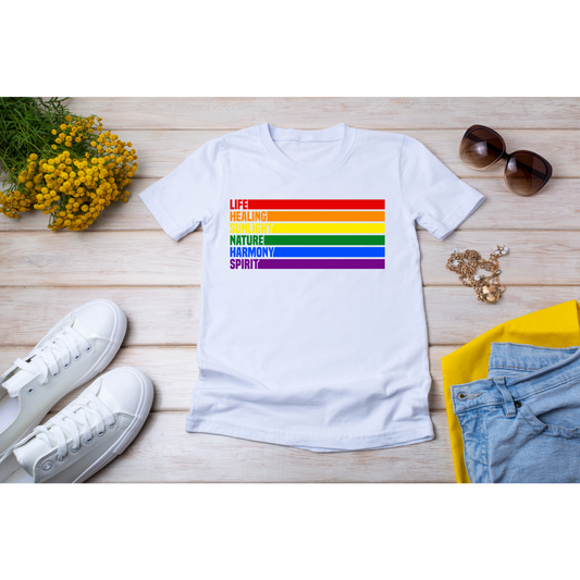 Pride Flag With Meaning LGBTQ+ T-Shirt