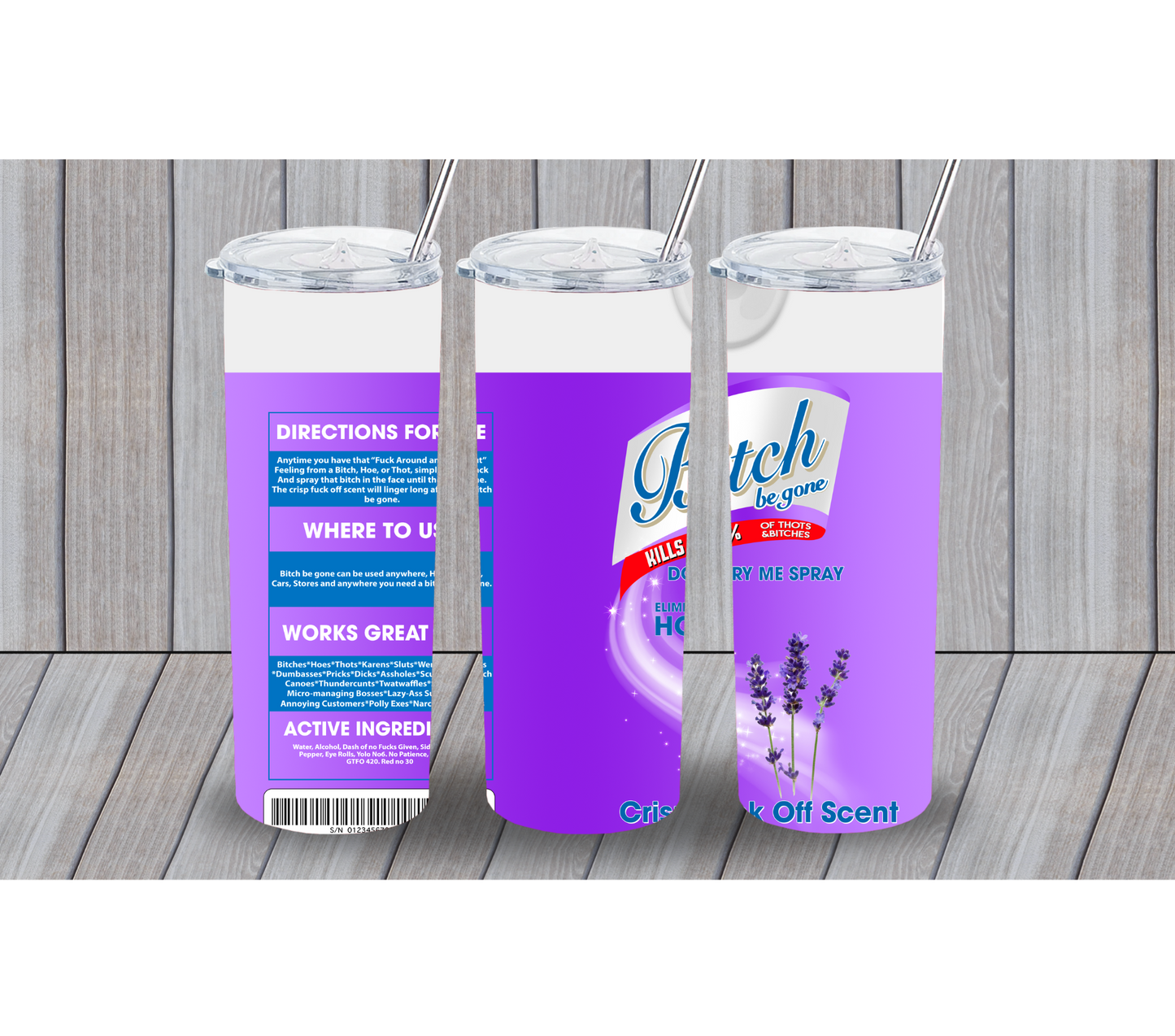 Lavender B Spray 20oz Tumbler