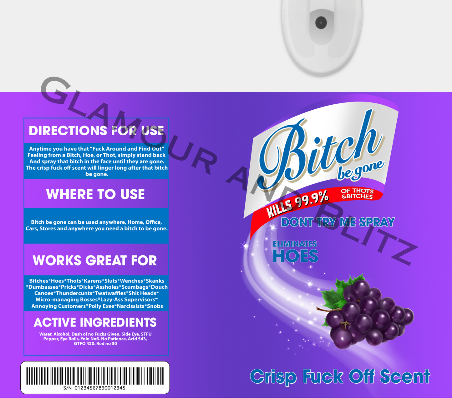 Grape B Spray 20oz Tumbler