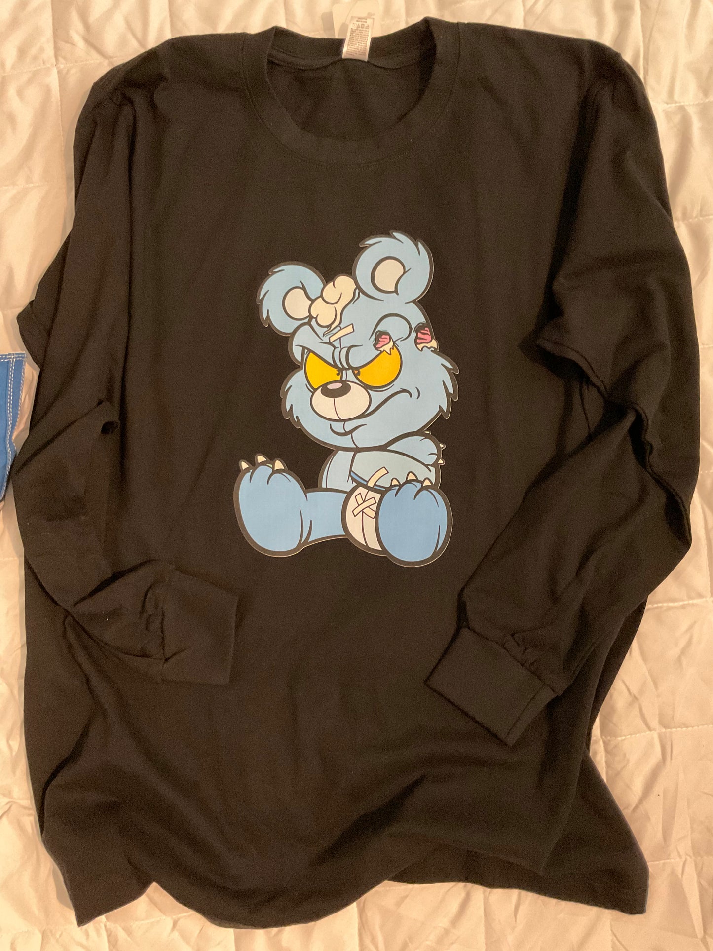 Savage Teddy-Black Long Sleeve T-Shirt Size XL