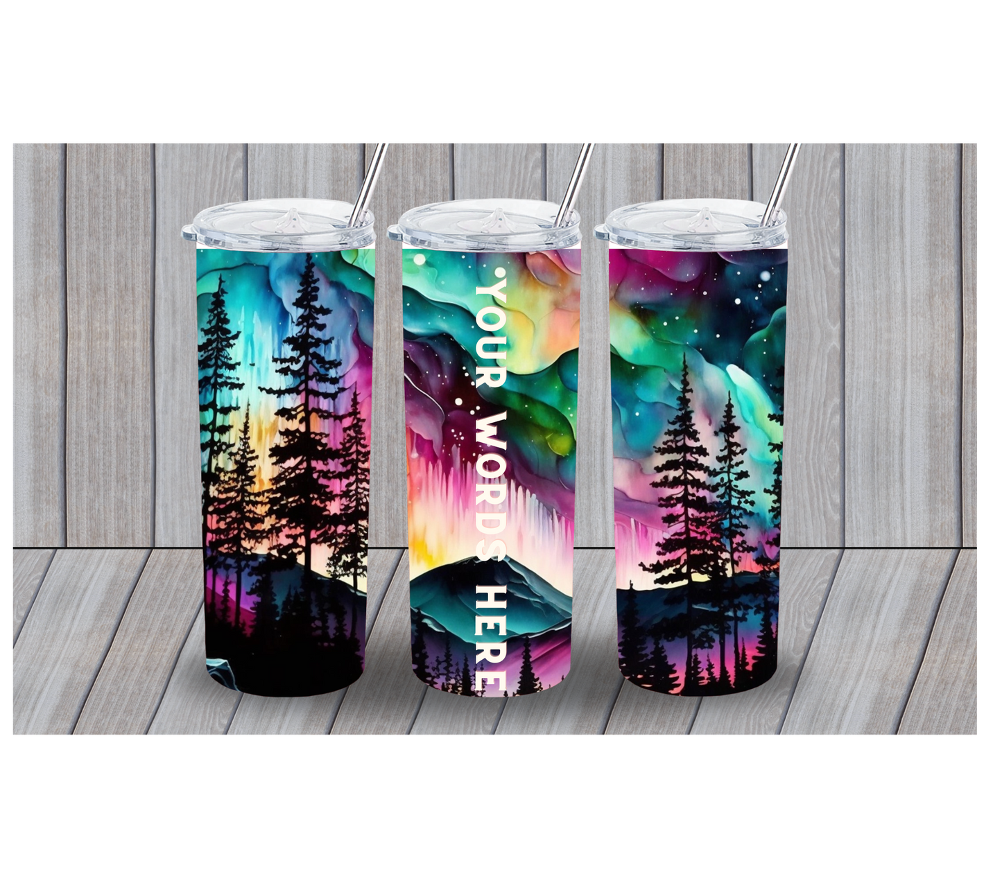 Watercolor Mountain 20oz Tumbler