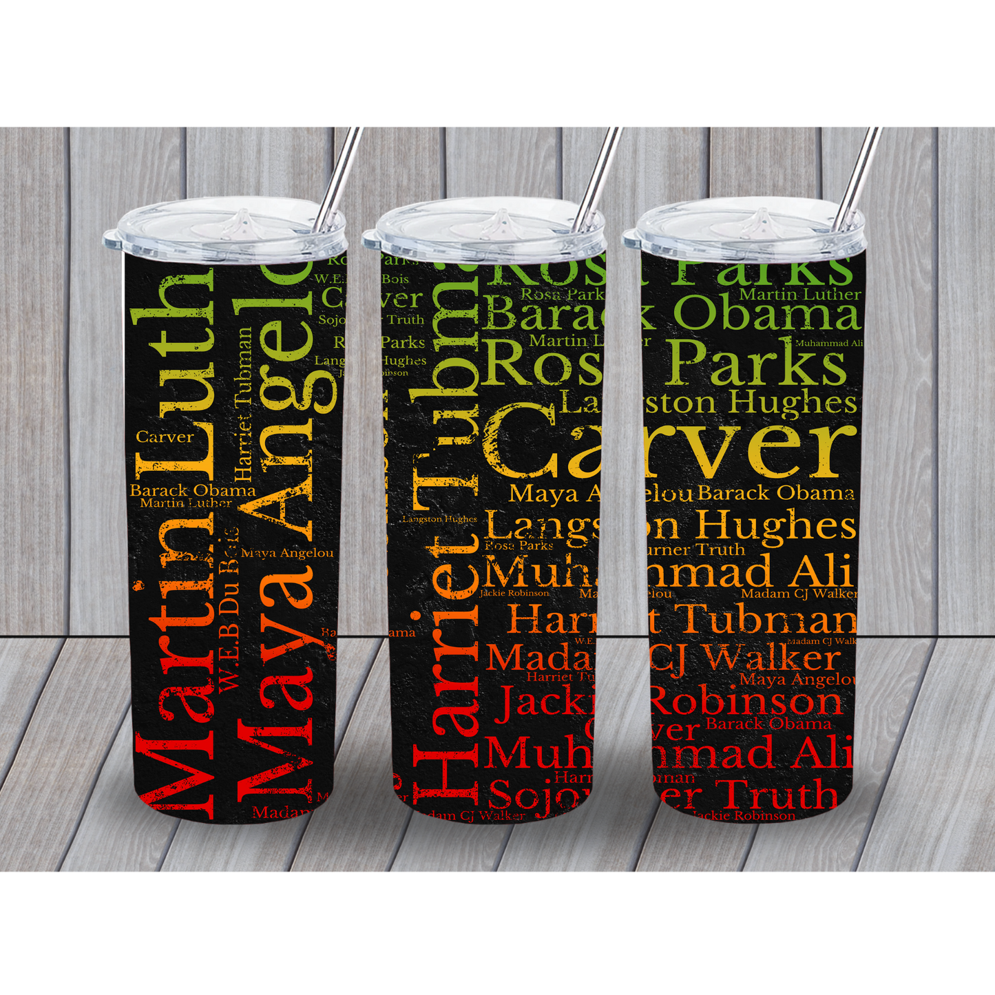 20oz Black History Names Tumbler
