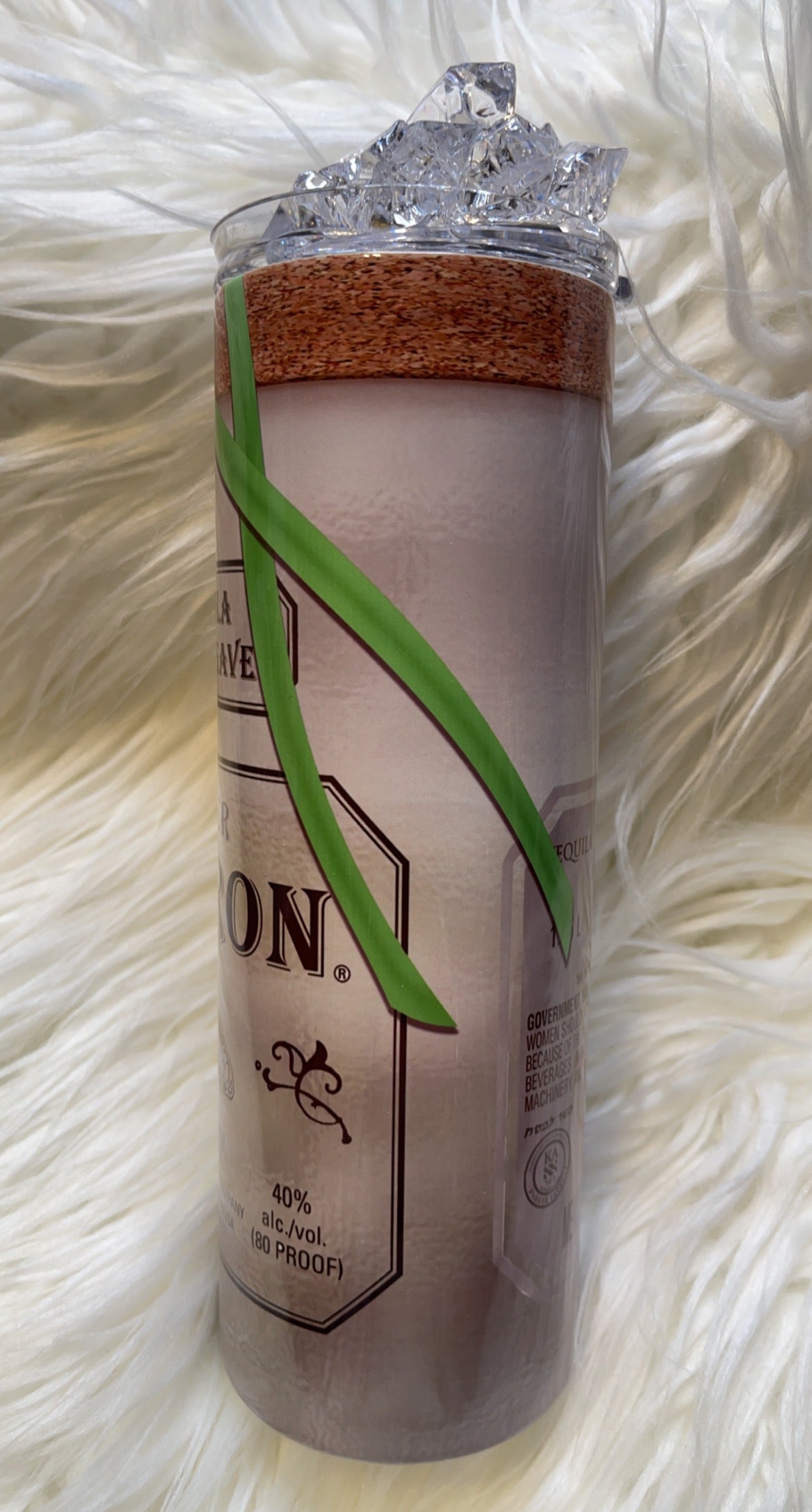 Designer Tumbler with Ice Topper