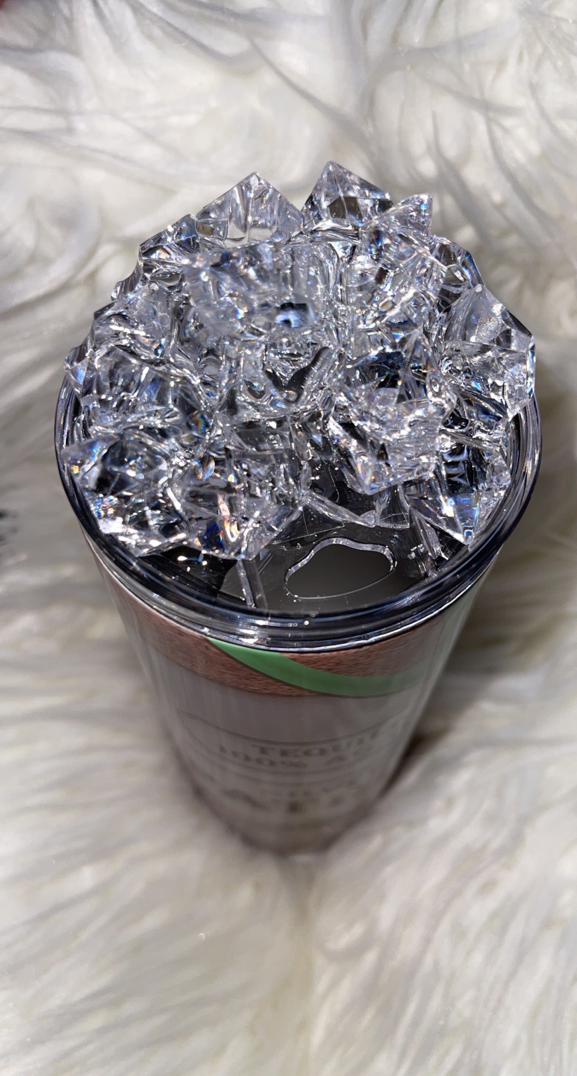 Designer Tumbler with Ice Topper