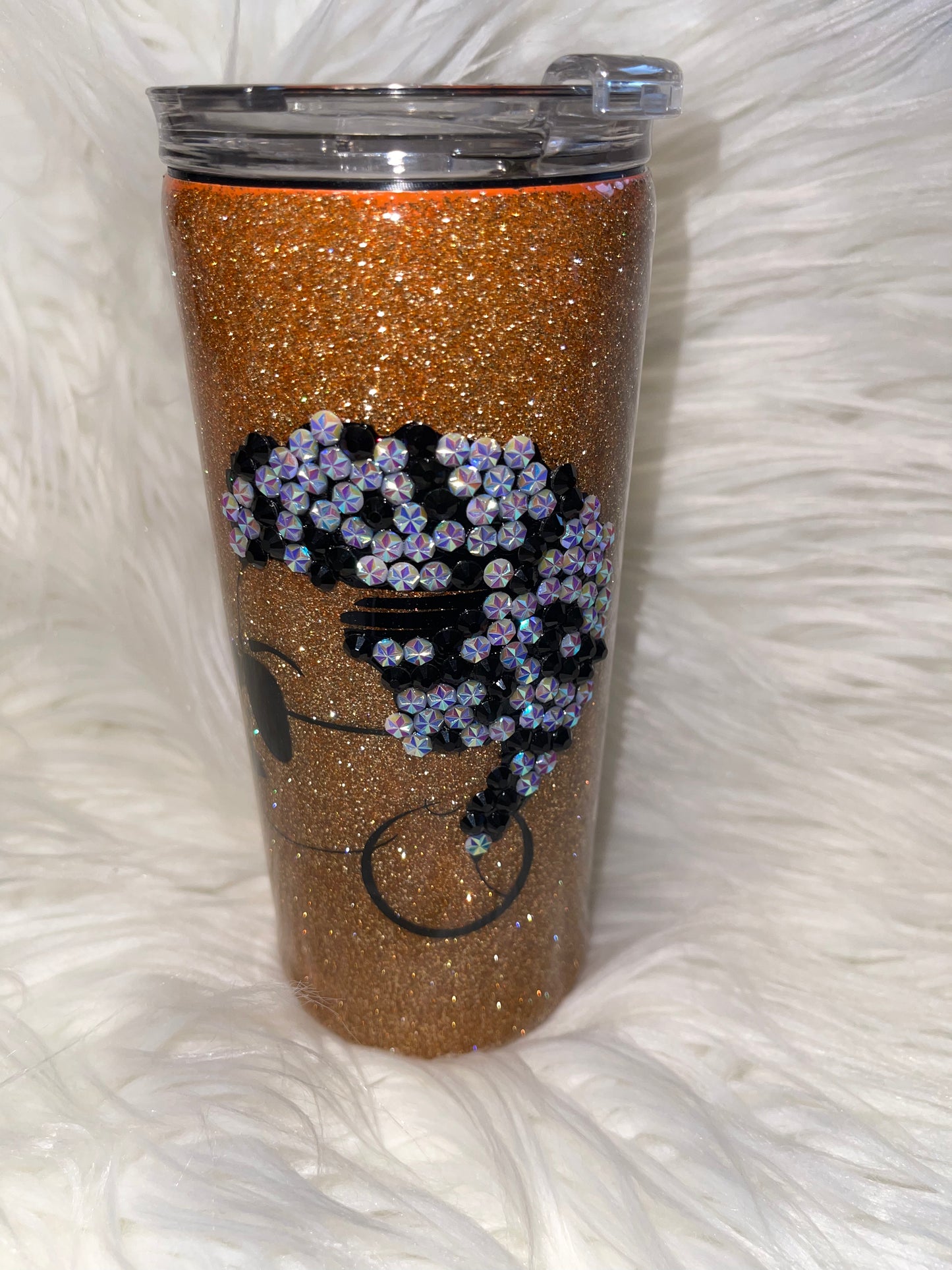 Bling Afro Tumbler 15oz