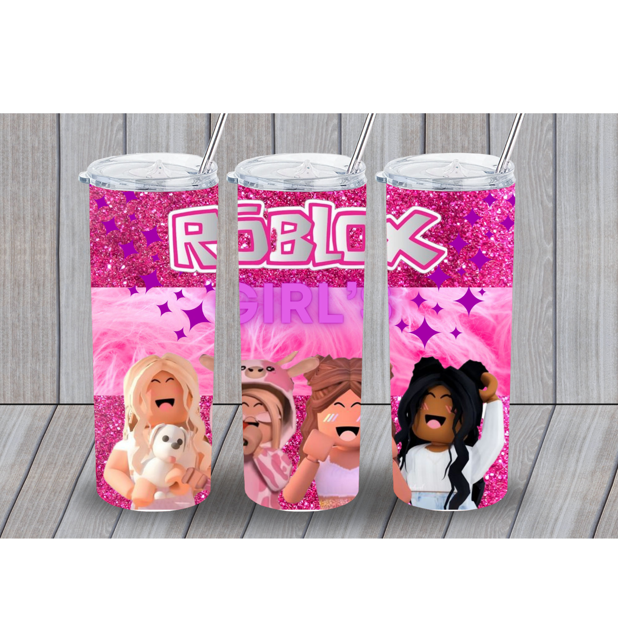Roblox Girls Tumbler Seamless Sublimation Design Download 