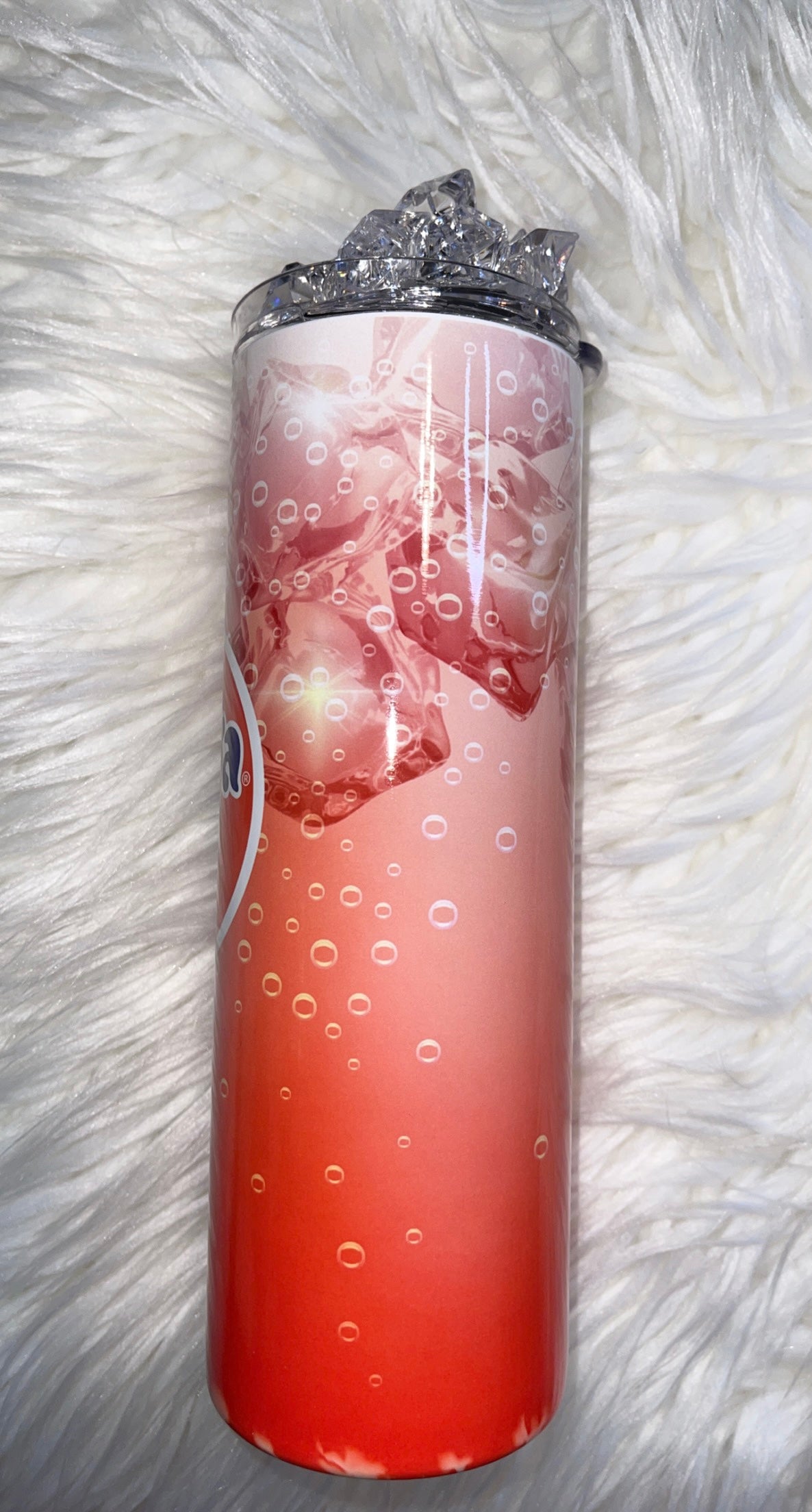20oz Fanta Inspired Tumbler with ice Topper