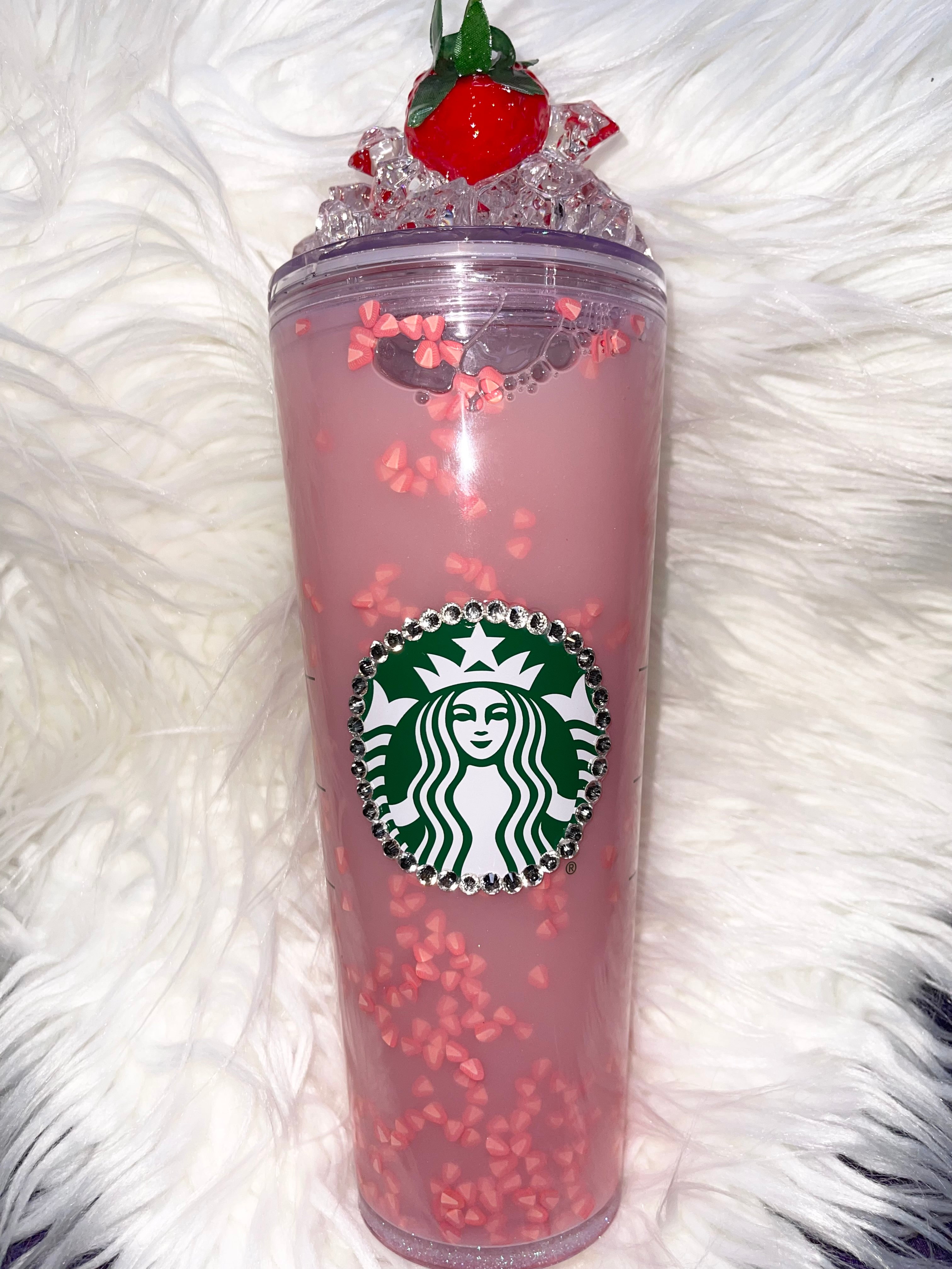 Pink Starbucks Coffee Cup with Whipped Cream and Caramel Drizzle · Creative  Fabrica