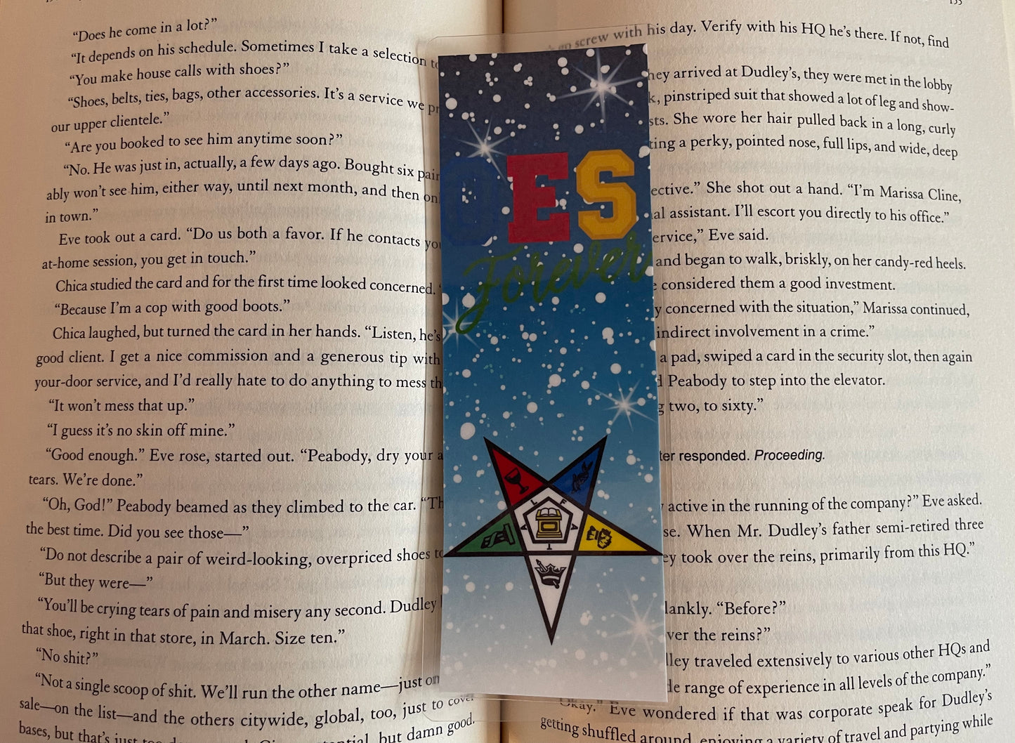 OES Stars — laminated bookmark