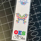 OES Butterfly -laminated bookmark