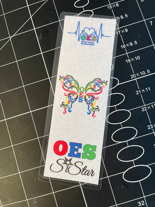 OES Butterfly -laminated bookmark