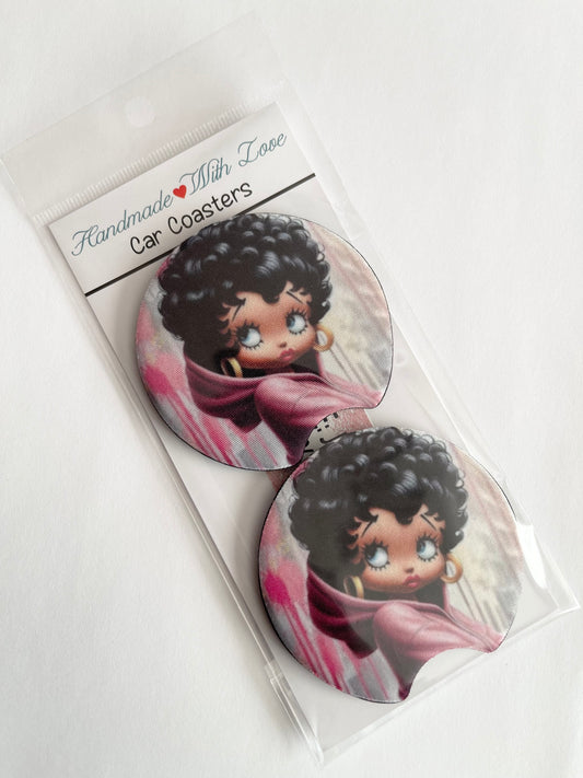 Diva Betty Car Coasters