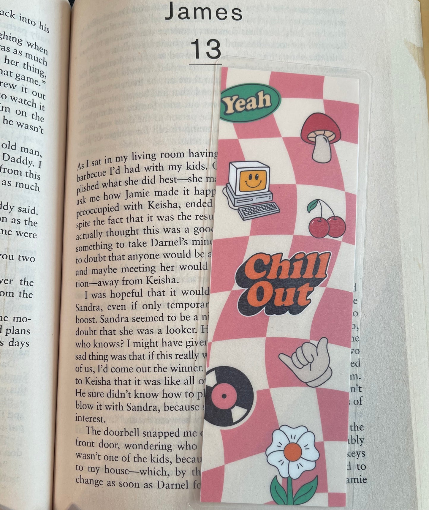 Chill out - laminated bookmark