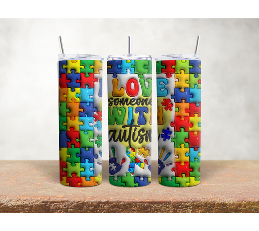 I love someone with autism 20oz Tumbler