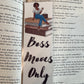 Boss moves only - laminated bookmark