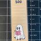 Boo Ghost- laminated bookmark