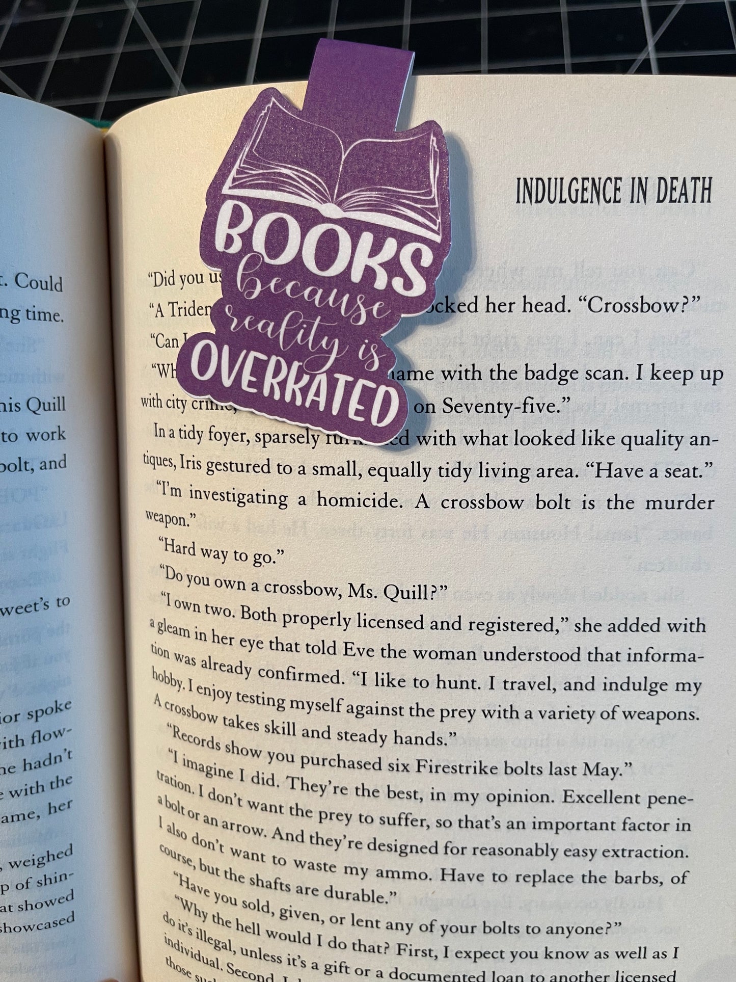 Magnetic Bookmark - Purple reality is overrated