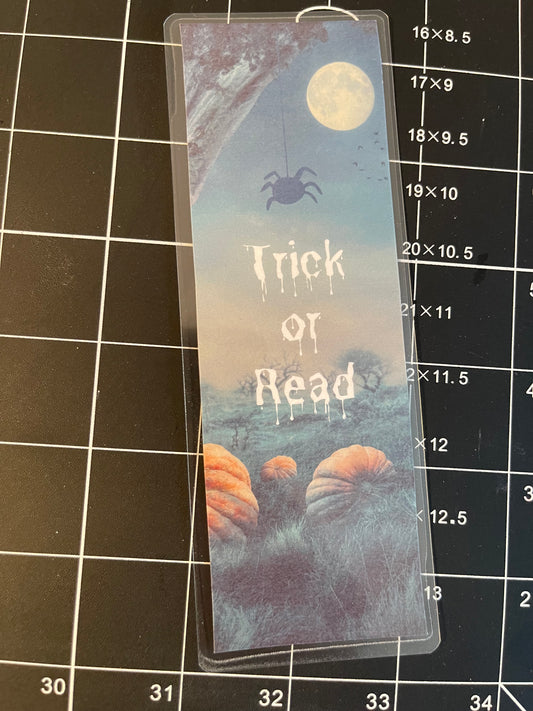 Trick or Read - laminated bookmark