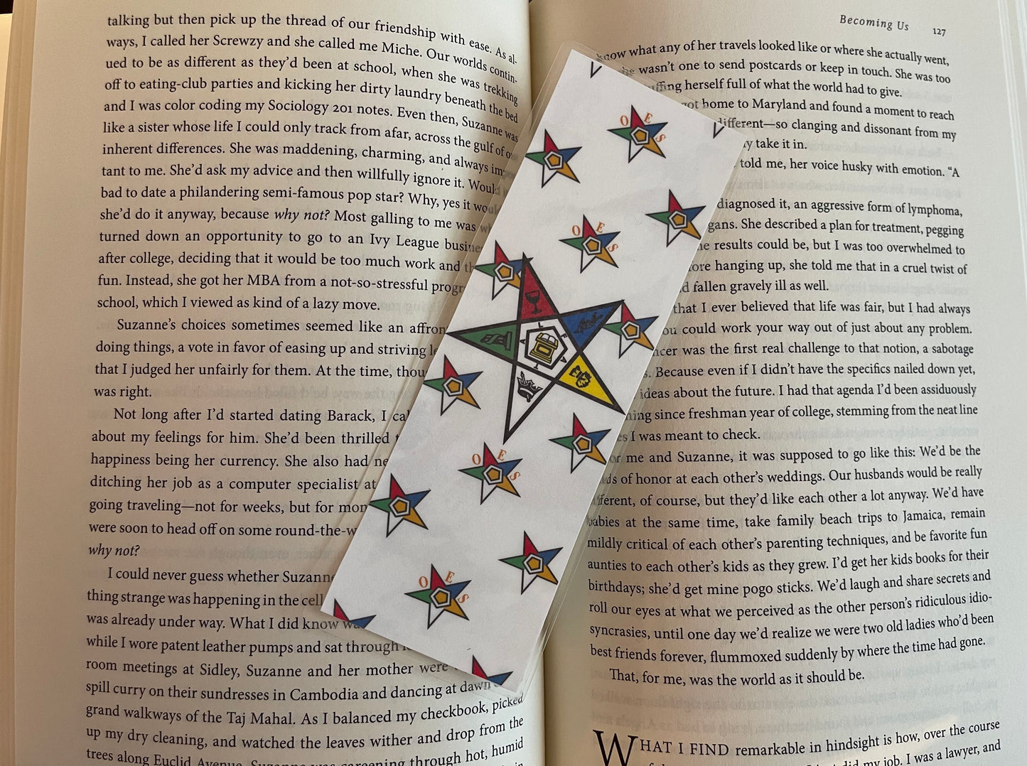 OES Splash- laminated bookmark