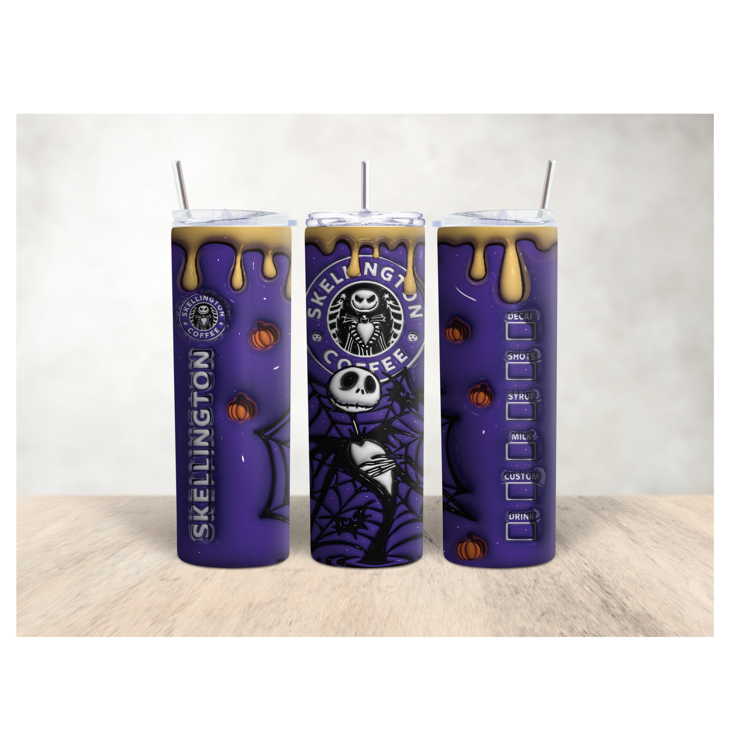 Skellington Halloween 20oz Tumbler