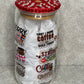 A Day With Coffee 16oz Glass Can Cup With Bling Lid