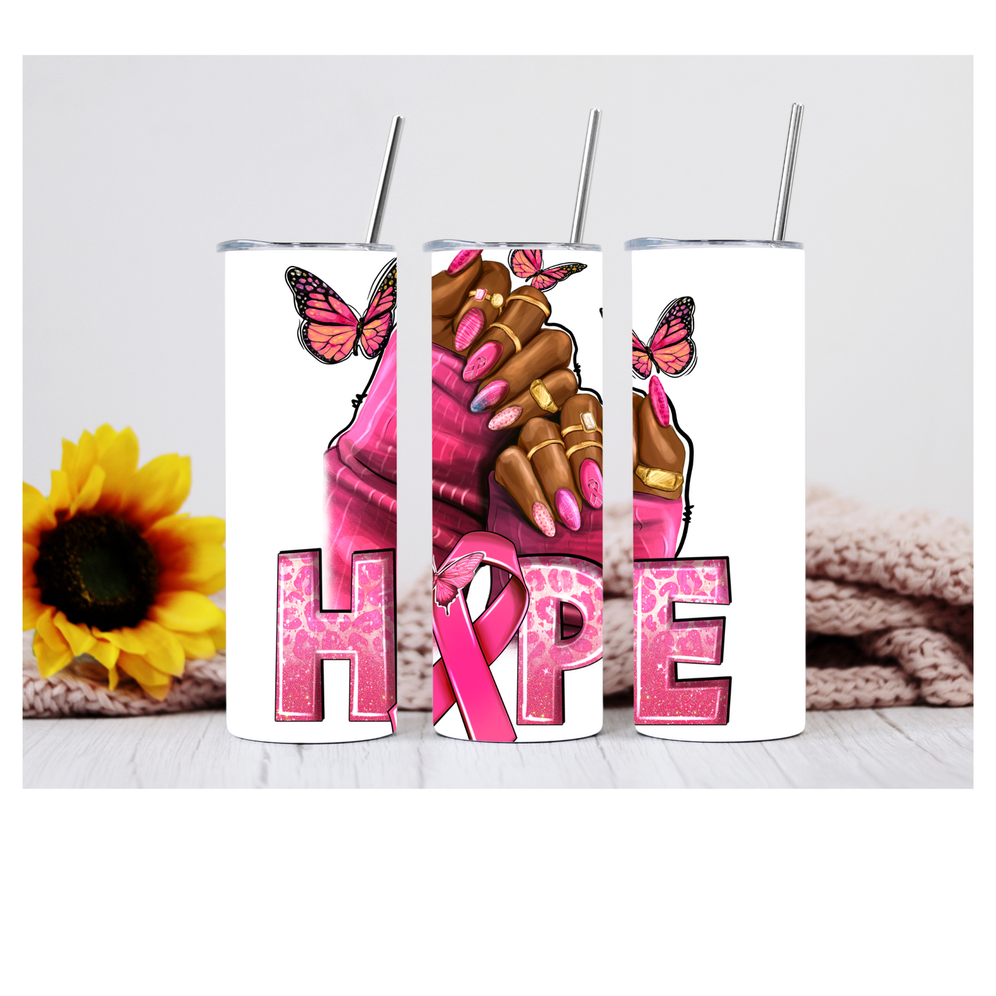 Breast Cancer Hype 20oz Tumbler