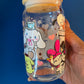 Kitty and Friends 16oz glass can