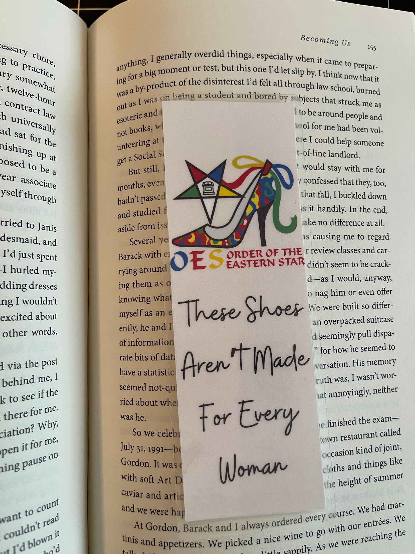 OES Shoes aren’t made for every woman- laminated bookmark