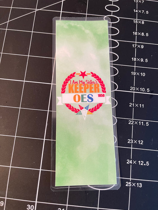 OES I am my sisters keeper- laminated bookmark