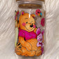 Pooh and Friends 16oz glass can