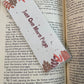 Just one more page laminated bookmark