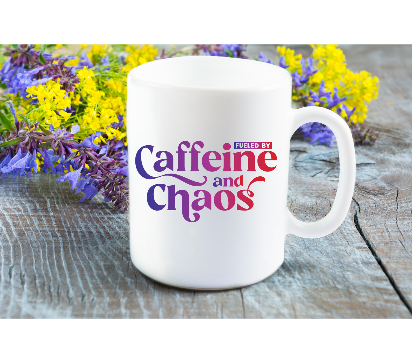 Fueled By Coffee and Chaos 110z Mug