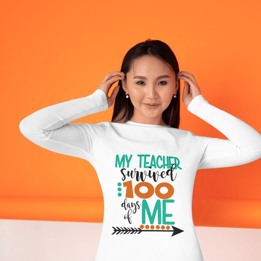 My Teacher Survived 100 Days of Me Short Sleeve T-Shirt