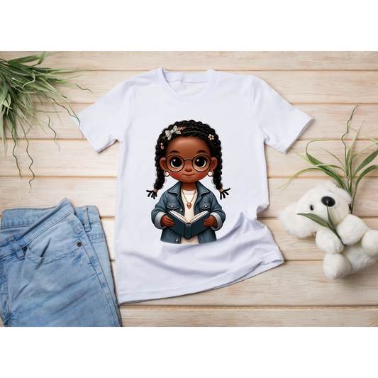 Kids- Enchanted Girl With Glasses T-Shirt