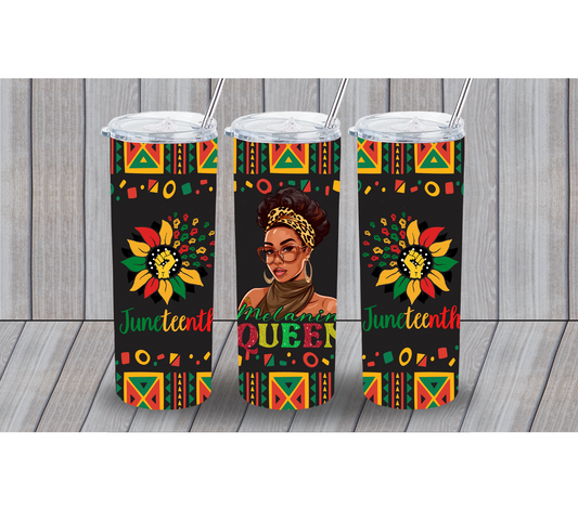 Juneteenth Melanin Queen 20oz Tumbler