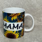 MAMA Blue With Sunflowers 11oz Mug