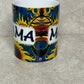 MAMA Blue With Sunflowers 11oz Mug