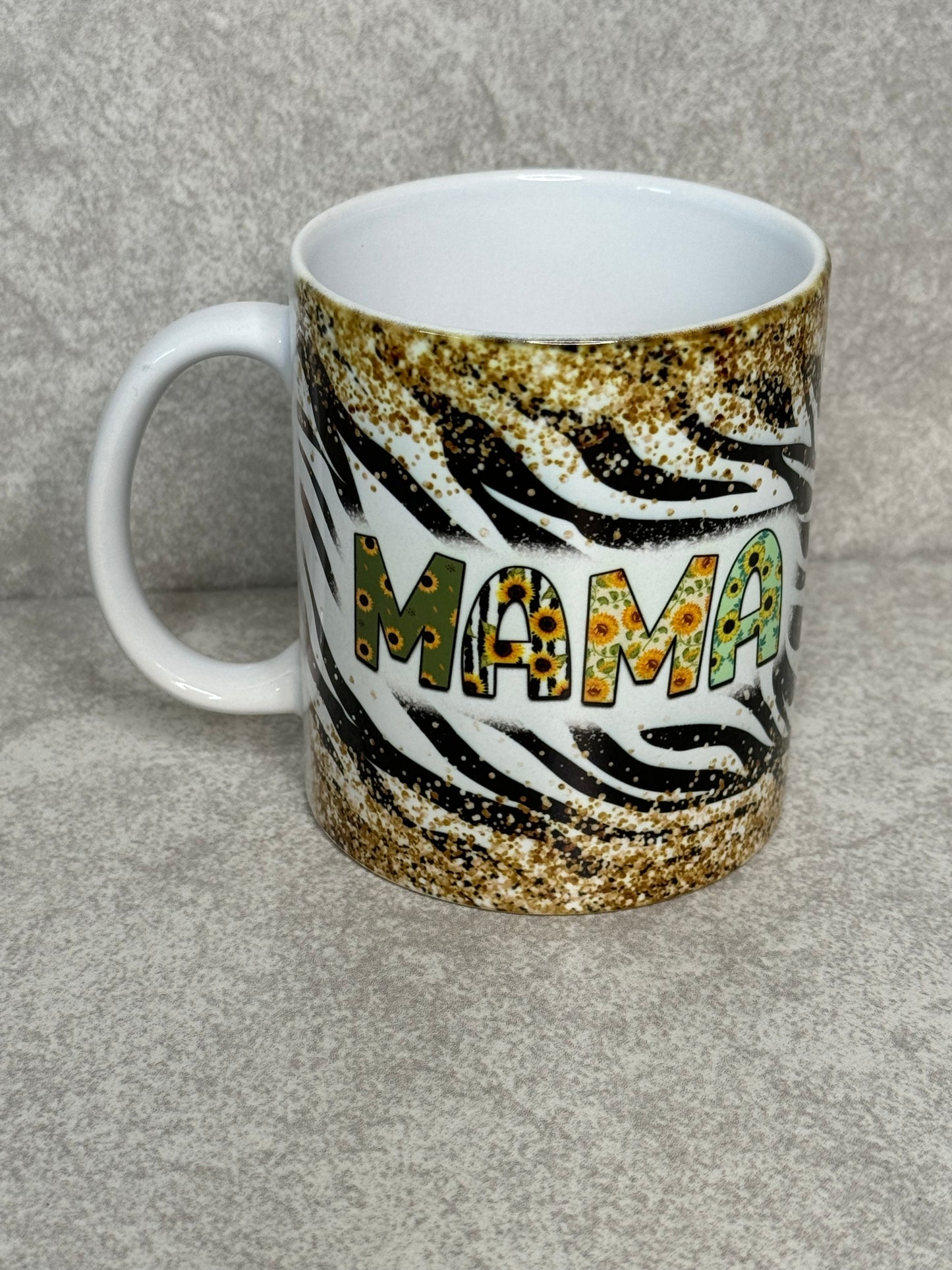 MAMA Zebra Print 11oz Mug