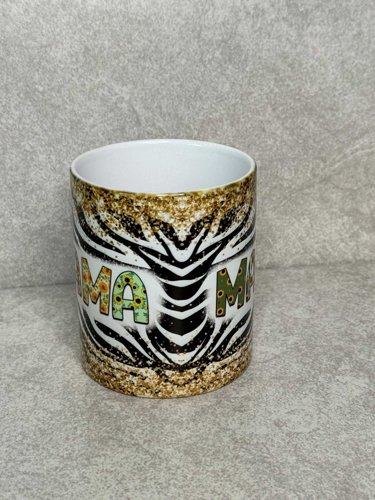 MAMA Zebra Print 11oz Mug